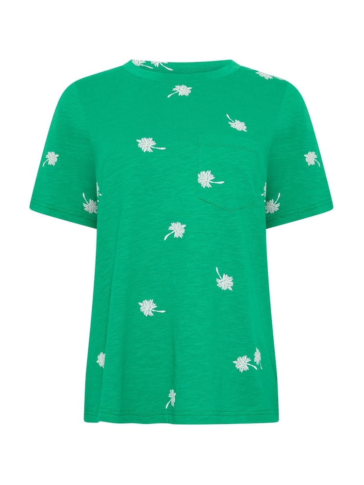 M&Co Green Puff Print Pocket T-Shirt - Image 5 of 5 M&Co Green Puff Print Pocket T-Shirt - Image 5 of 5