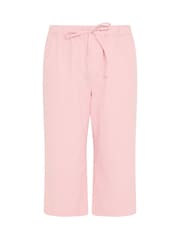 Yours Curve Pink Pull On Cropped Trousers - Image 6 of 6