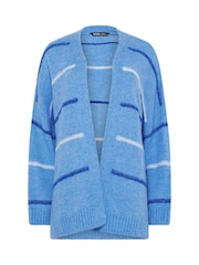 Yours Curve Blue Stripe Cardigan - Image 5 of 5