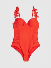 River Island Flower Detail Swimsuit - 圖片 4/4