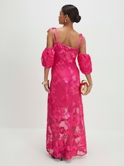 River Island Pink Petite Cornelli Maxi Dress - Image 4 of 4