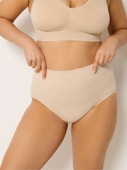 Yours Curve Nude Seamless Light Control Full Briefs 2 Pack - Image 8 of 10