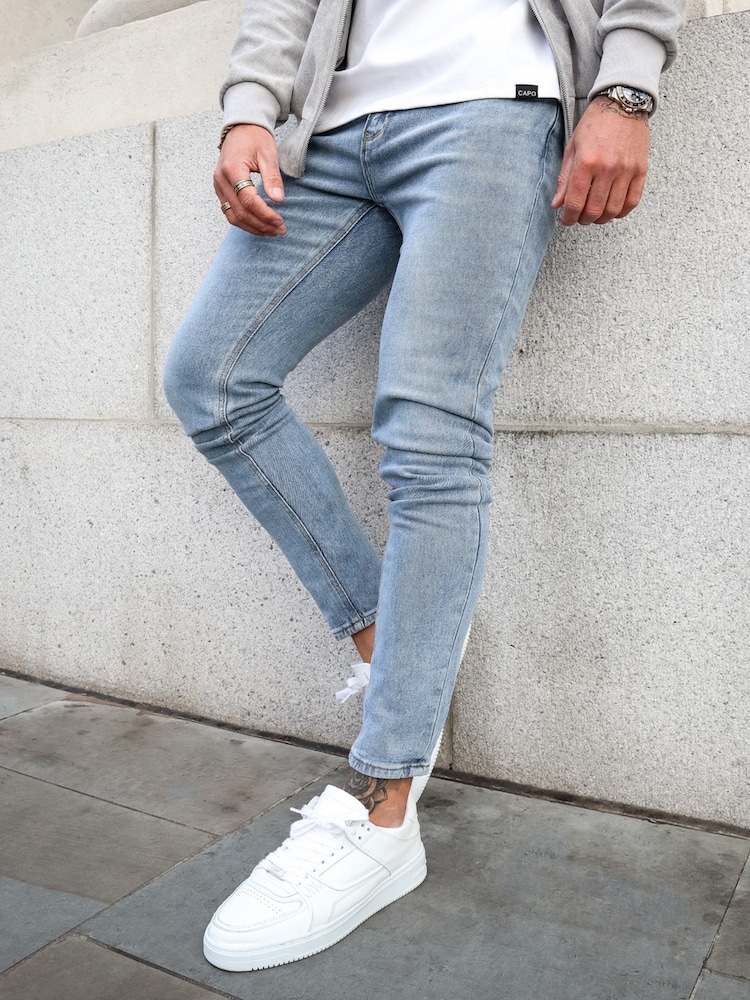 CAPO Blue Slim Fit Denim Jeans - Image 1 of 4