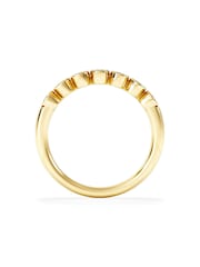 The Diamond Store Gold Orbit Half Band 0.30ct F/VS Round Cut Rubover Eternity Ring in 18K Yellow Gold - Image 4 of 6