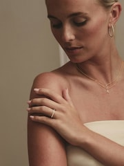 The Diamond Store Gold Orbit Half Band 0.30ct F/VS Round Cut Rubover Eternity Ring in 18K Yellow Gold - Image 6 of 6