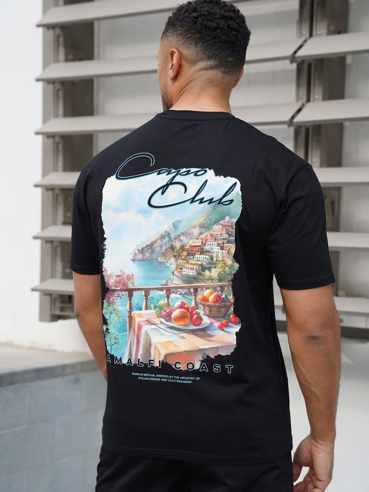 CAPO Black Amalfi T-Shirt - Image 2 of 6