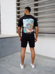 CAPO Black Amalfi T-Shirt - Image 5 of 6