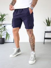 CAPO Blue Lightweight Cargo Shorts - Image 2 of 6