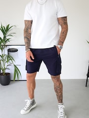 CAPO Blue Lightweight Cargo Shorts - Image 6 of 6