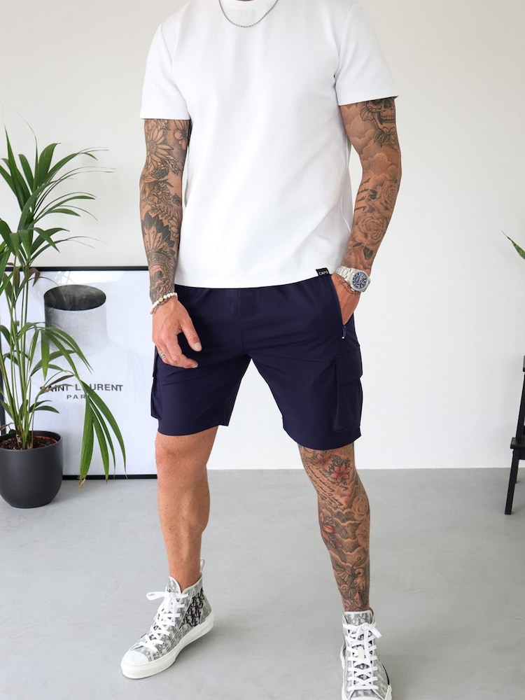 CAPO Blue Lightweight Cargo Shorts - Image 6 of 6