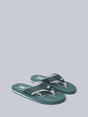 Animal Green Jekyl Mens Flip-Flops - Image 1 of 5