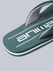 Animal Green Jekyl Mens Flip-Flops - Image 4 of 5