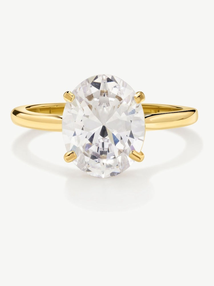 D.Louise Gold Tone Waterproof Oval Solitaire Travel Ring - Image 2 of 4 D.Louise Gold Tone Waterproof Oval Solitaire Travel Ring - Image 2 of 4