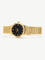 D.Louise Gold Tone Classic Link Round Black Dial Watch - Image 5 of 6