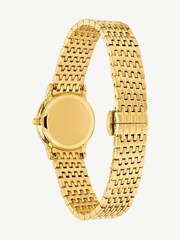 D.Louise Gold Tone Classic Link Round Black Dial Watch - Image 6 of 6