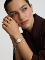 D.Louise Gold Tone Classic Link Round Gold Watch - Image 2 of 2