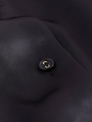 Black Satin Long Sleeve Shirt - Image 2 of 3