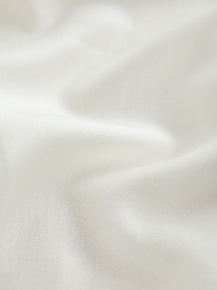 Кремово-бежевий - N. Premium Scarf Detail V-Neck Blouse - Image 3 of 3