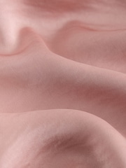 Pink Fringe Tassel Scarf Satin Halter Top - Image 8 of 8
