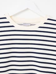 Oliver Bonas Black/White Striped Sweatshirt - Image 5 of 8