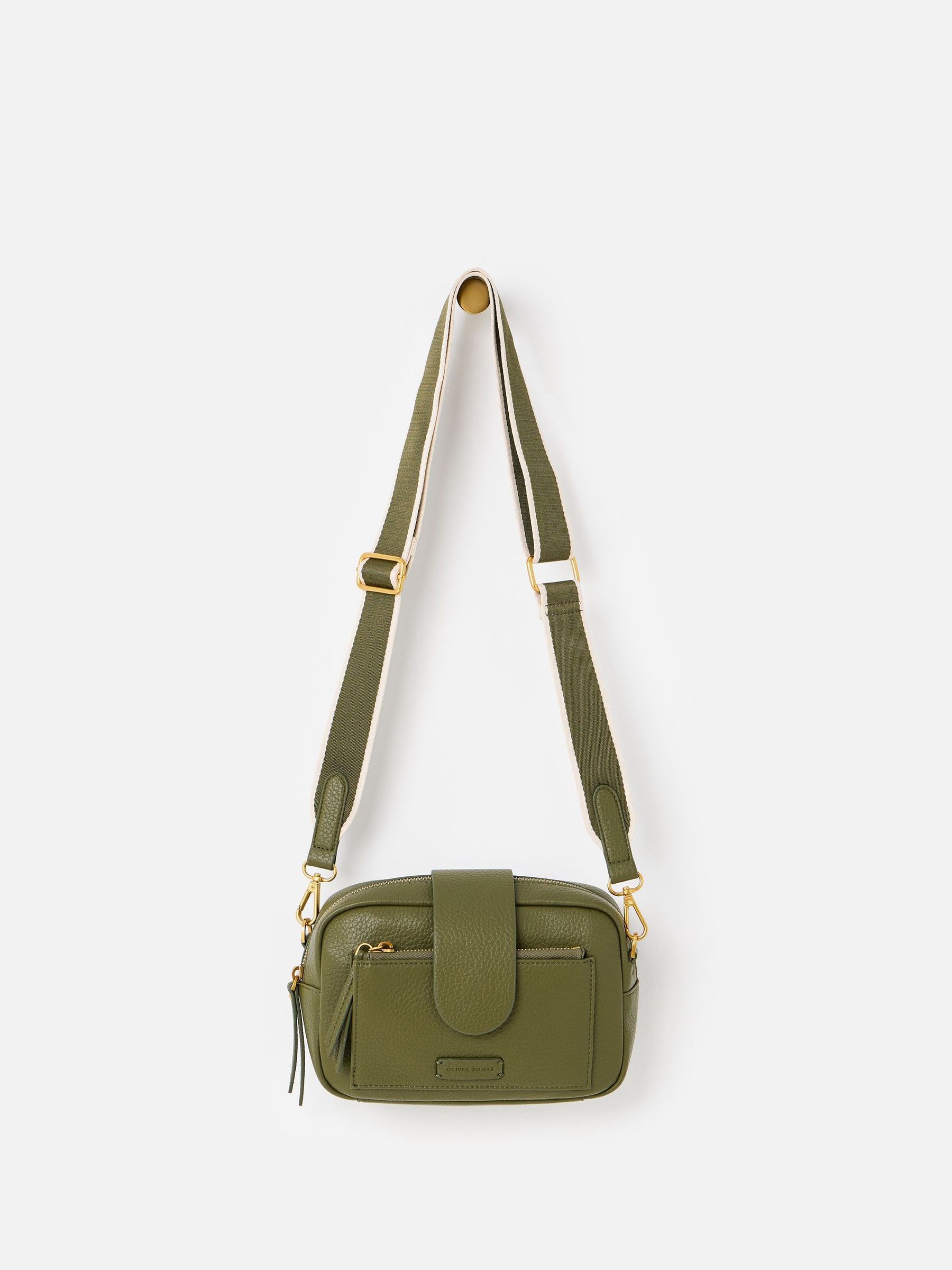 Buy Oliver Bonas Green Charlee Khaki Green Crossbody Bag from Next USA