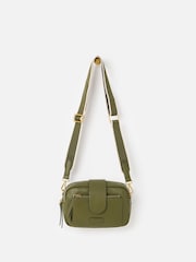 Oliver Bonas Green Charlee Khaki Green Crossbody Bag - Image 3 of 7