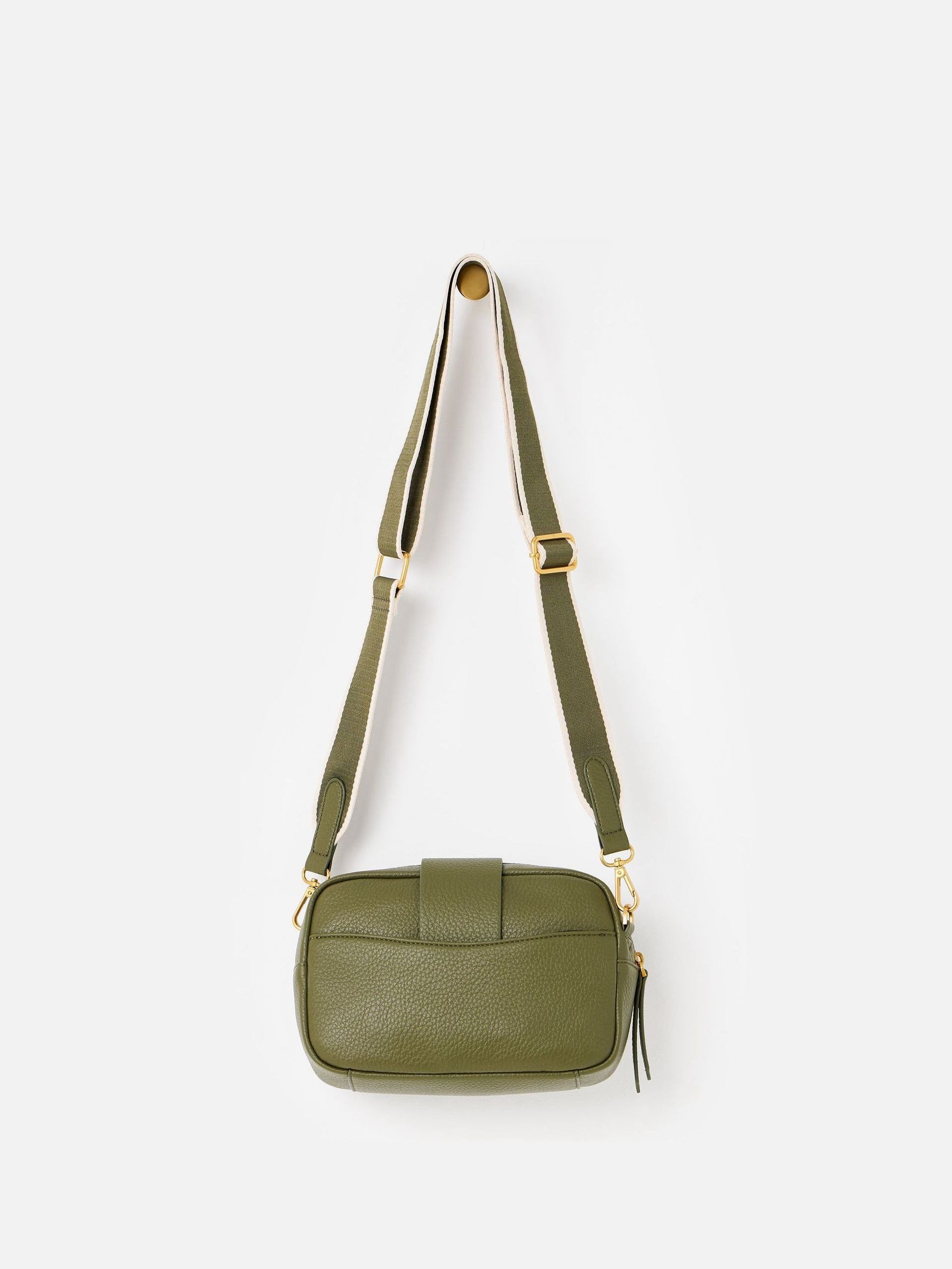 Buy Oliver Bonas Green Charlee Khaki Green Crossbody Bag from the