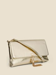 حقيبة يد صغيرة من Sosandar بتفصيل شرّابة معدنية مع سلسلة كتف - Image 3 of 4