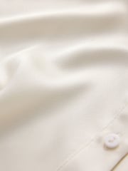 Cream - CERENE Long Sleeve High Neck Satin Blouse - Imaginea 11 din 11