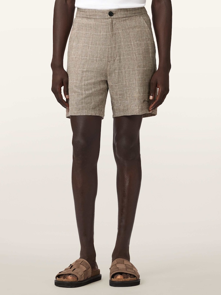 AllSaints Brown Keal Short - Image 1 of 7