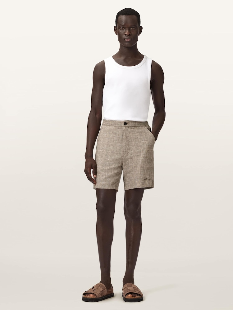 AllSaints Brown Keal Short - Image 2 of 7