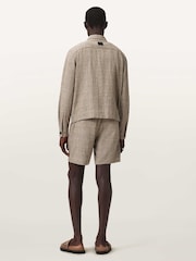 AllSaints Brown Keal Short - Image 6 of 7