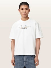 AllSaints White Angelino Short Sleeve Crew Neck T-Shirt - Image 1 of 3