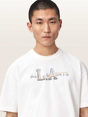 AllSaints White Angelino Short Sleeve Crew Neck T-Shirt - Image 2 of 3
