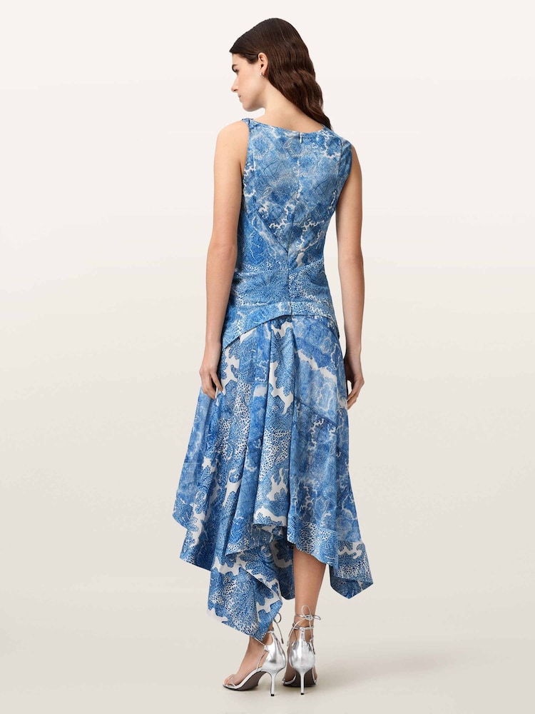 AllSaints Blue Prue Dress - Image 2 of 4