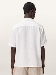 AllSaints White Sepal Short Sleeve Shirt - Image 2 of 8