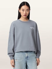 AllSaints Blue Dreamer Lila Sweatshirt - Image 1 of 9