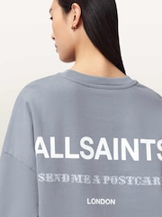 AllSaints Blue Dreamer Lila Sweatshirt - Image 6 of 9