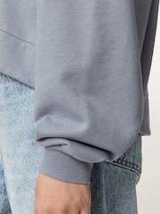 AllSaints Blue Dreamer Lila Sweatshirt - Image 7 of 9