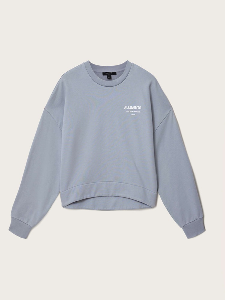 AllSaints Blue Dreamer Lila Sweatshirt - Image 9 of 9