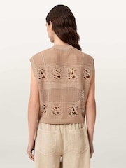 AllSaints Pink Kyra Waistcoat - Image 5 of 6