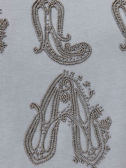 AllSaints Blue Ella Embroidered Lisa T-Shirt - Image 7 of 7