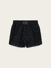 AllSaints Black Amelie Lace Shorts - Image 7 of 7