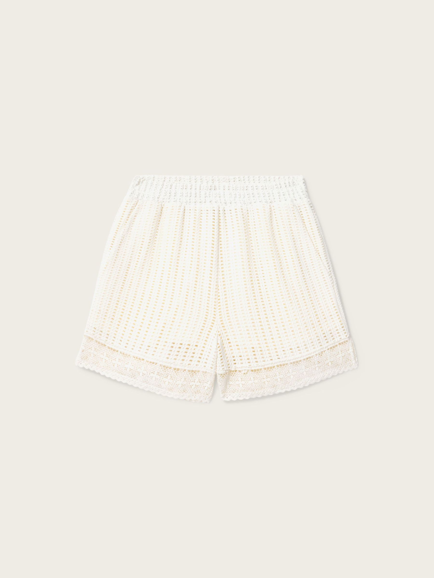 Buy AllSaints White Elma Crochet Shorts from Next USA