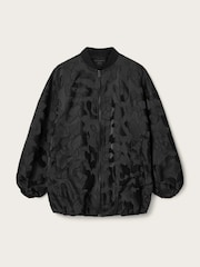 AllSaints Black Bayse Bomber Jacket - Image 5 of 5