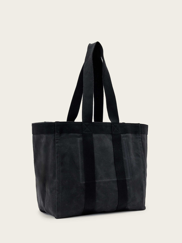 AllSaints Layo Canvas Tote - Image 2 of 9 AllSaints Layo Canvas Tote - Image 2 of 9