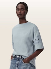AllSaints Blue Lola Amelie T-Shirt - Image 1 of 8