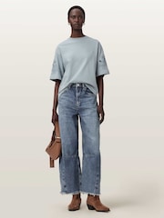 AllSaints Blue Lola Amelie T-Shirt - Image 7 of 8