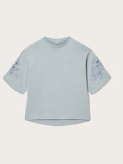 AllSaints Blue Lola Amelie T-Shirt - Image 8 of 8