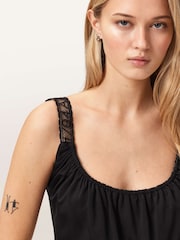 AllSaints Black Celena Top - Image 5 of 8
